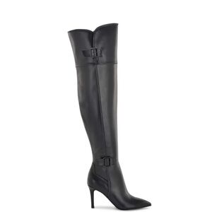 New in box! Nine West Flye Over-the-Knee Black Heeled Boots